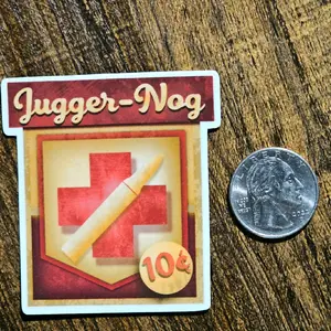 Jugger-Nog Clear Overlay Sticker Decorative Cup Decor