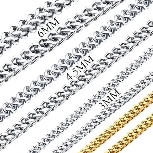 FaithHeart Thick Cuban Chain Necklace Hip Hop Stainless Steel