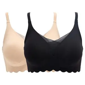 Rhonda Shear 2-pack Gel Bra with Scalloped Edge Detail