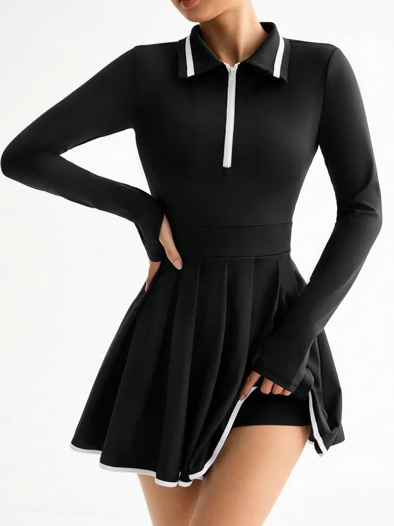 Womens long sleeve sports dress - TikTok Shop