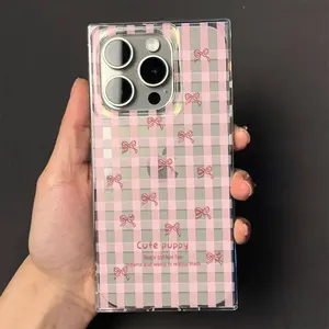Great Luck Square Phone Case for use with iphone 17 air 16 pro max 15 plus 14 pro 13promax 4-Corner Shockproof  phone cases for iphone12/11 XS /XSMAX for women girlish/girly phone case latest viral