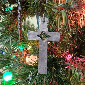 Friedrich's Cross Hand Forged Christmas Ornament