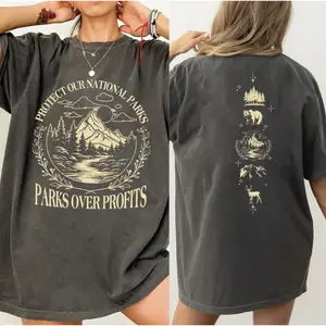 Protect Our National Parks T-Shirt, Parks Over Profit Granola Girl Shirt, Nature Lover Gift, 63 Park List, Save Our Parks, Park Ranger Tee, For Women