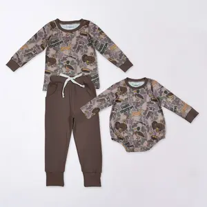 Camo Duck Deer Turkey baby boy Outfits