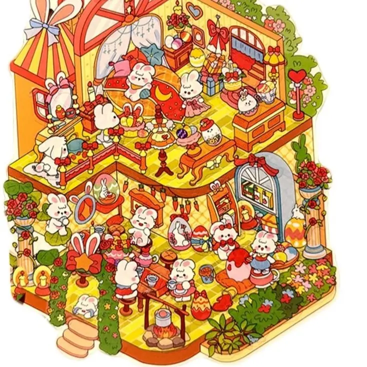 Easter Party Bunny DIY Sticker