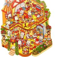 Easter Party Bunny DIY Sticker