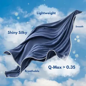 Single Layer Summer Cooling Blanket for Hot Sleepers, Ultra Thin Breathable Summer Throw Blanket, Soft Cool Touch, Moisture-Wicking, Machine Washable, for Bed Sofa Travel