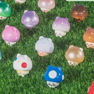Versatile Mushroom Cat Mini Bean Figures Blind Box