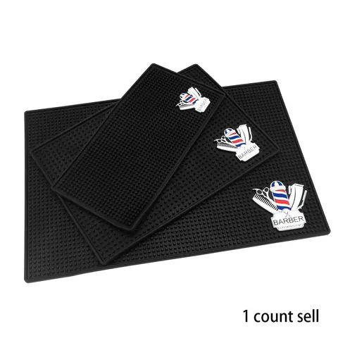 Barber Tool Mat, 1 Count Non-Slip Elastic Barber Station Mat, Countertop Protective Pad, Hair Styling Accessories, Salon Supplies for Barber Shop and Salon Workstation