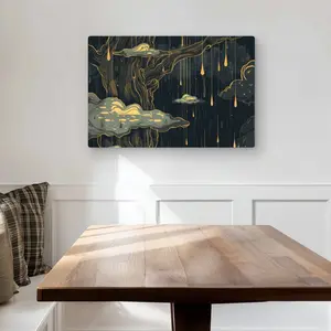 MWW C1MP2030NJM7NN 20 x 30 in. Goopy - Yellow Metal Print Wall Art for Stylish Home Decor