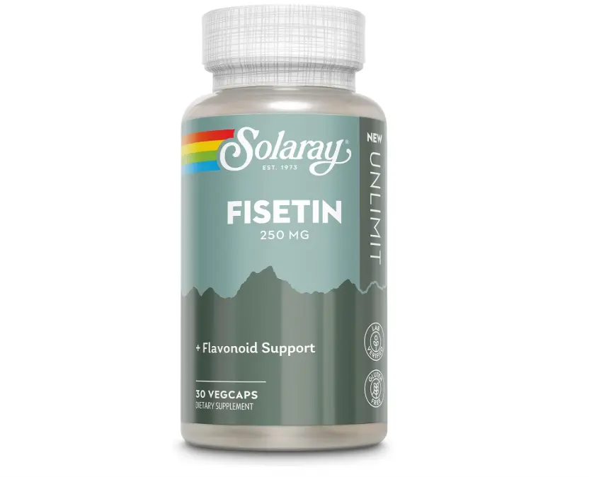 LARAY Fisetin 250 mg - Flavonoid & Antioxidant Support for Longevity - Once Daily Formula - Vegan, Gluten Free Fisetin Supplements - 30 Servings, 30 VegCaps