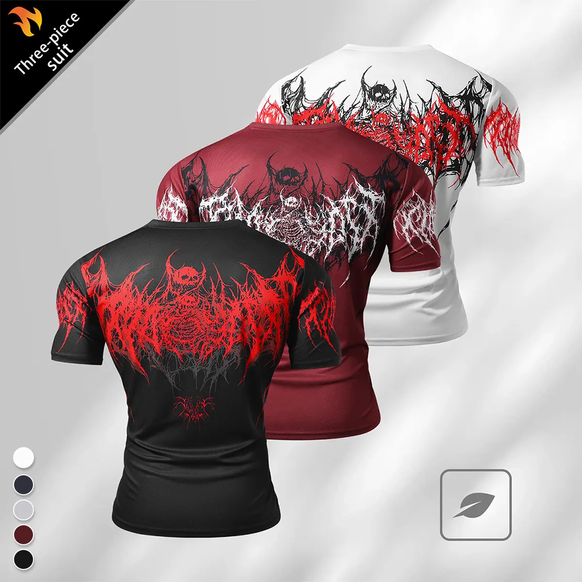 Pack of 3 men’s fashion printed breathable knit short-sleeve T-shirts, regular fit design, suitable for sports and outdoor travel, a summer essential that’s both casual and versatile, showcases your style, and makes a perfect gift choice.