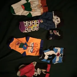 Superhero Cartoon Socks - Men's Socks with Iconic Design for Superhero Fans - Man, Menswear Bestie Bowling Tropical