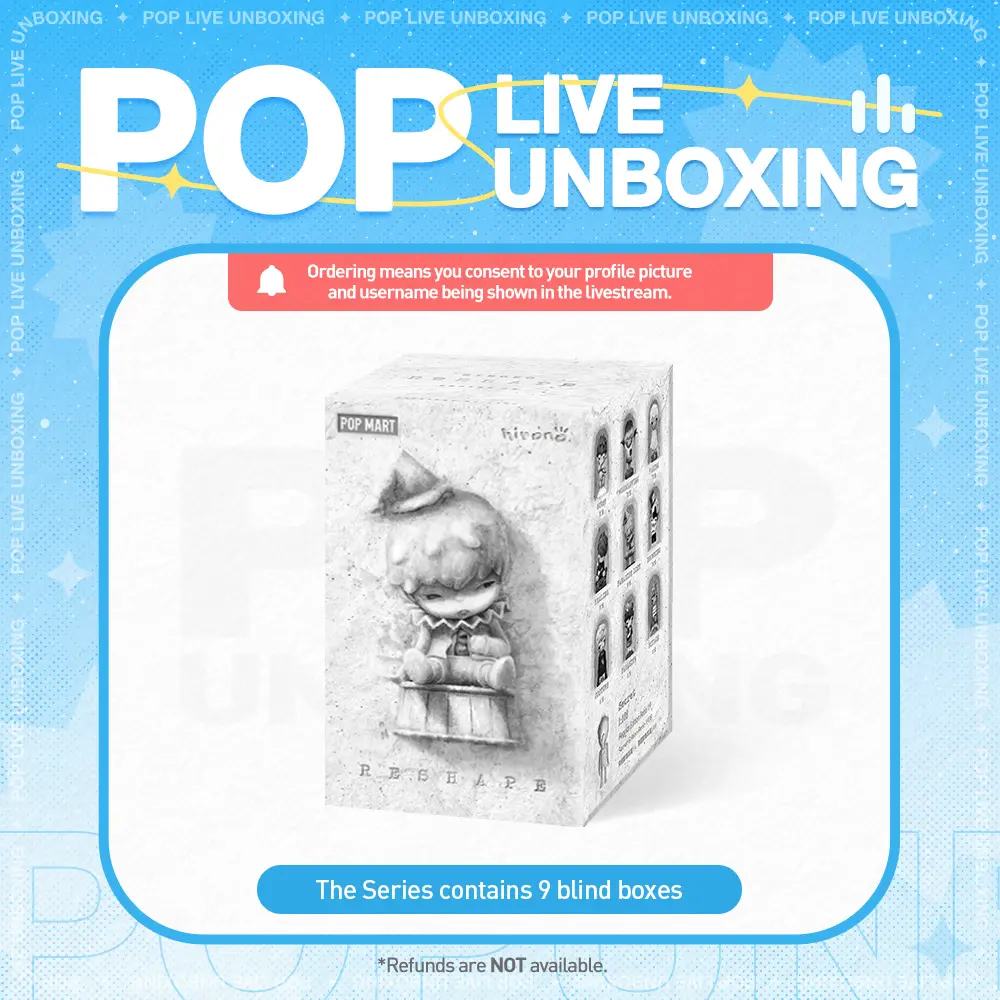 [POP NOW]POP MART HIRONO Reshape Series Figures, Blind Box, Mystery Box
