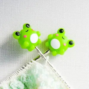 Cute Frog Silicone Stitch Stoppers - Set of 2