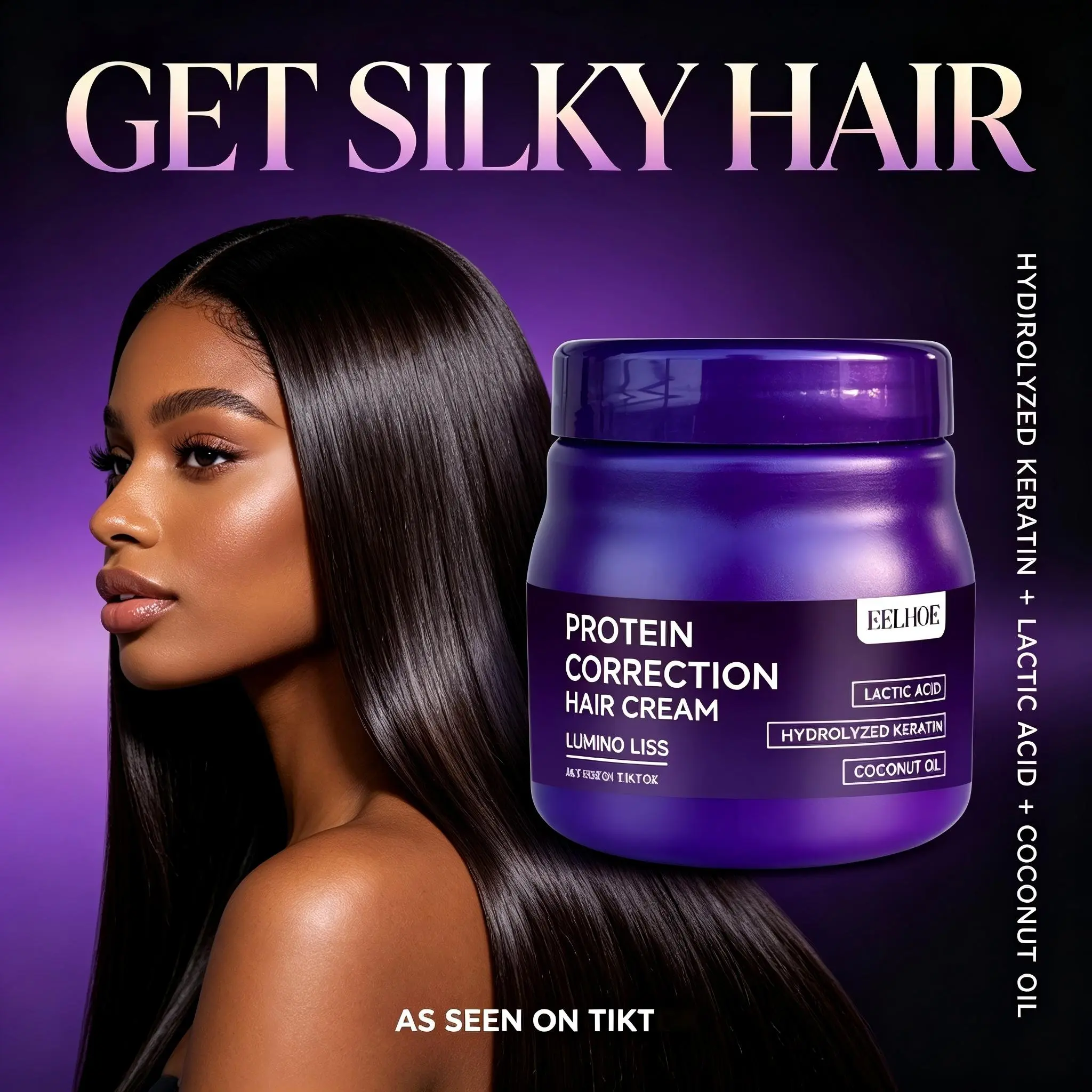Protein Hair Straightening Cream! Protein Infused Soften Rough Hair, Get Silky Sleek Glam Straight Hair #SummerWins #DealsForYouDays.