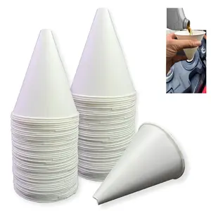 100 count Paper funnels for  Oil 6oz Disposable Engine Oil Funnels Paper Funnel for Dispensers Kitchen Filling Bottle Disposable Funnel Paper Funnels Paper Oil Funnels