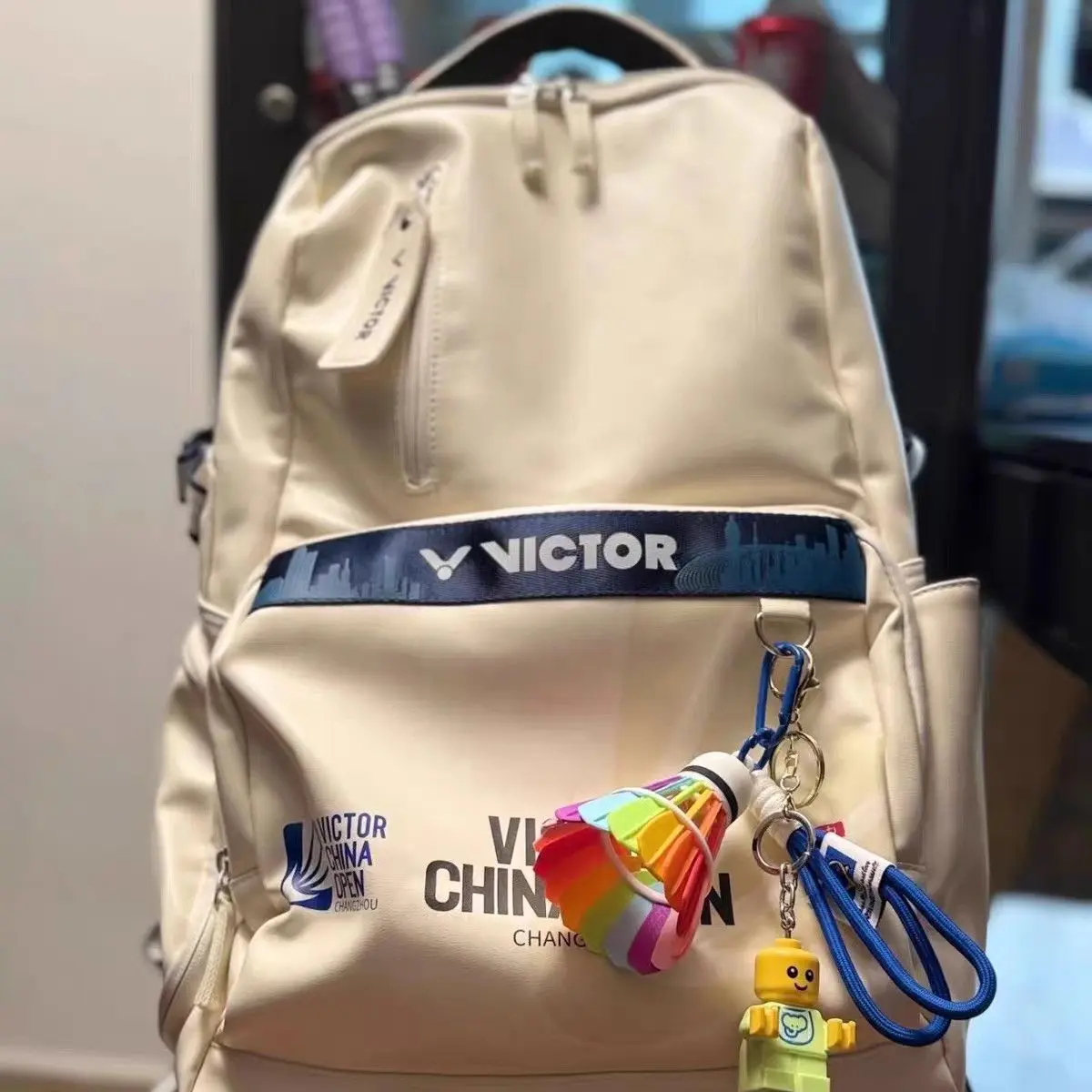 3D Printed Rainbow Badminton Charm, Daily Bag Pendant for Home & Outdoor Use 3D Printed Rainbow Badminton Charm, Daily Bag Pendant for Home & Outdoor Use