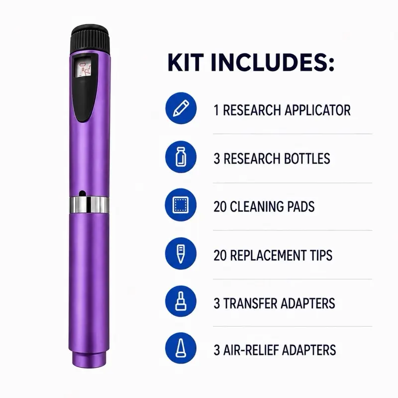 Reusable Research Applicator V2 Purple Frosted Matte Finish