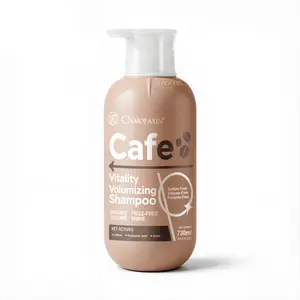 CNMOFAXIN Cafe Vitality Volumizing Shampoo 730ml Jumbo Size Instant Root Lift & Thickening for Fine Flat Thinning Hair - Infused with Caffeine, Biotin & Hyaluronic Acid - Sulfate & Silicone Free Anti-Frizz Shine Cleanser - 24H Bouncy Hair for Men & Women