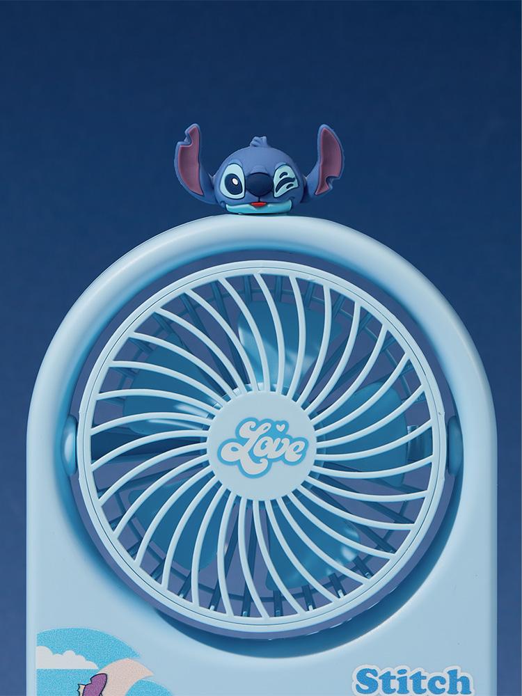 Disney Stitch Folding Mini Fan,Portable Handheld Fan, Cute and Collapsible, Rechargeable, Perfect for Outdoor Activities,Travel, Summer, Beach ,Disney Fans and Outdoor Use