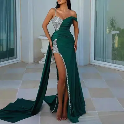 Green Dress with Silver Heels - TikTok Shop Green Dress with Silver Heels - TikTok Shop