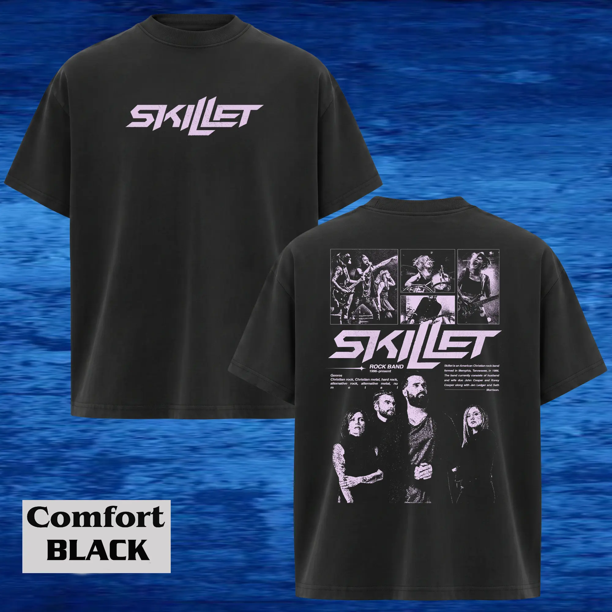 Retro Skillet Comfort Colors T-shirt, Music Graphic Tee, Rock Band Shirt, Retro Music Tee, Rock Music Lover Comfort T-Shirt, Y2K Outfits Top Menswear Clothing Skillet Merch, Concert Merch, Summer Outfits, Gift For Fans