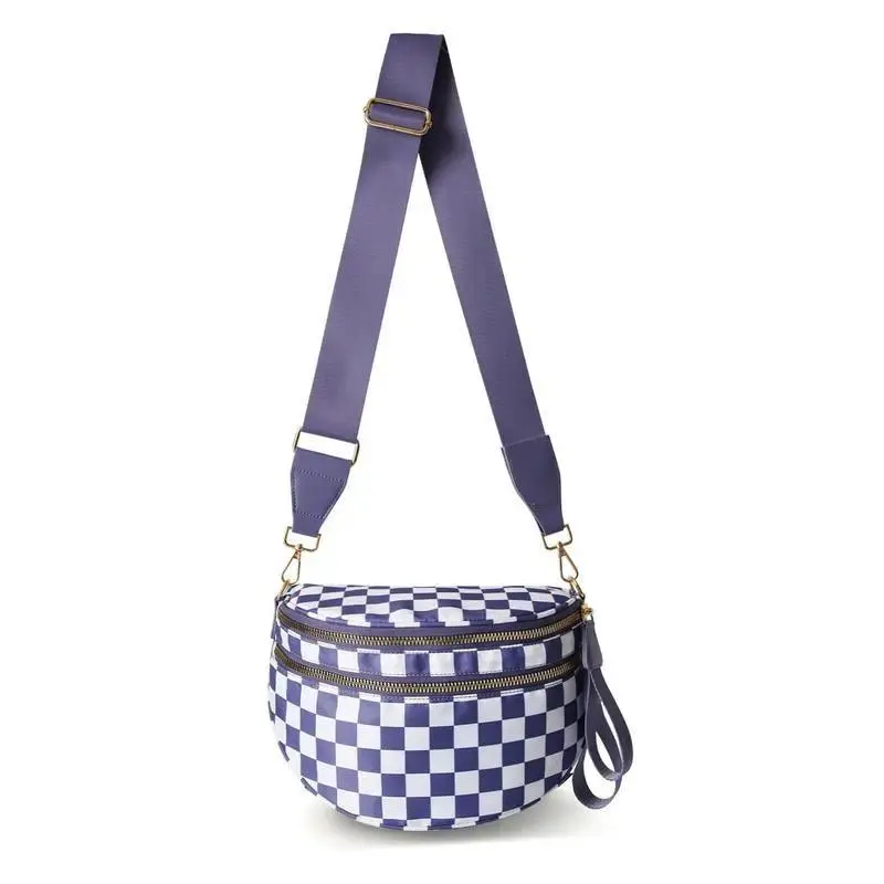 7986 Checkered Sling Backpack Fanny Packs Crossbody Bags Bum Bag Cute Cross 2026 NEW Women main image 4