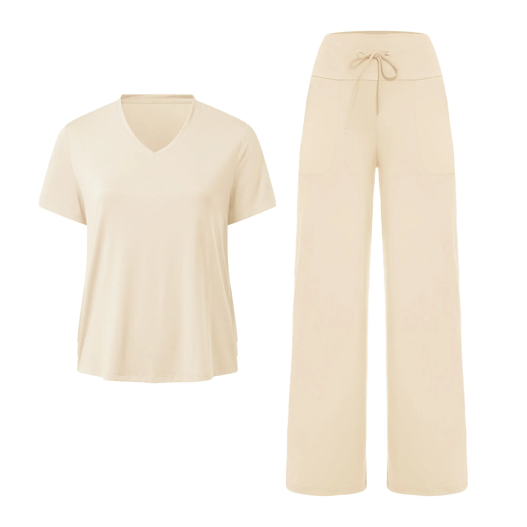 Off-white T-shirt+Off-white Pants