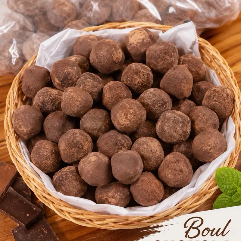 Boul Chokola 100% Ayiti Chocolate Beverage Mix, Chocolate Drink Mix