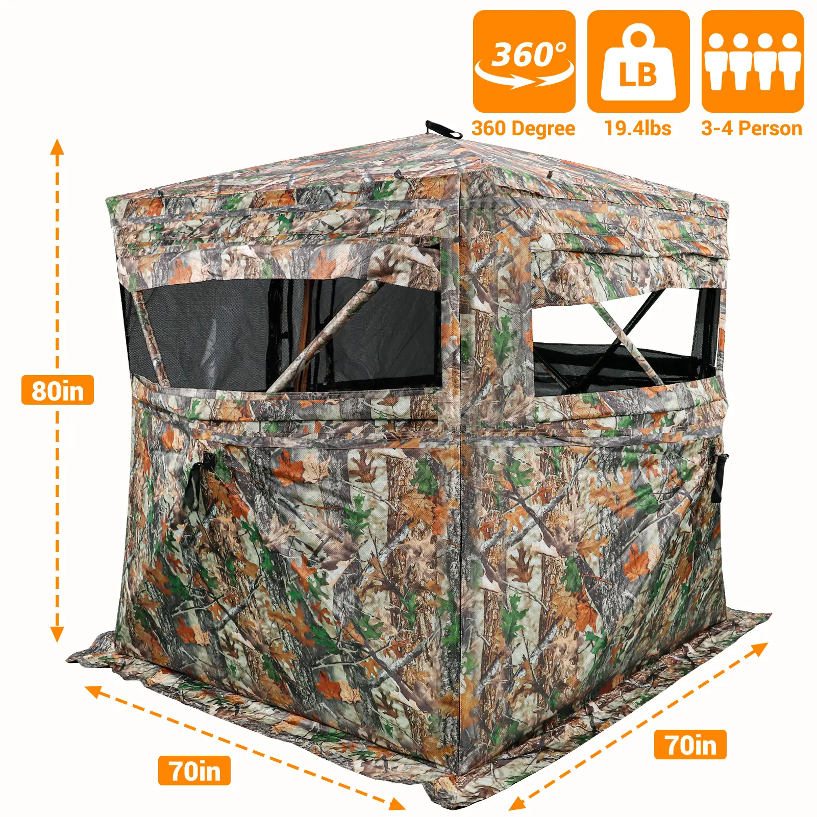 360°Pro(70*70*80in)