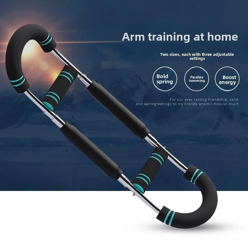 U-Shaped Chest Expander with 3 Adjustable Resistance Levels, Durable Spring Arm Strength Trainer for Home Workouts & Building Explosive Power, Home Workout, Achieving Powerful Physique, Boosts Explosive Power