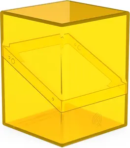 Ultimate Guard Boulder 100+ Clear, Deck Case for 100 Double-Sleeved TCG Cards, Amber, Secure & Durable Storage for Trading Card Games, Transparent