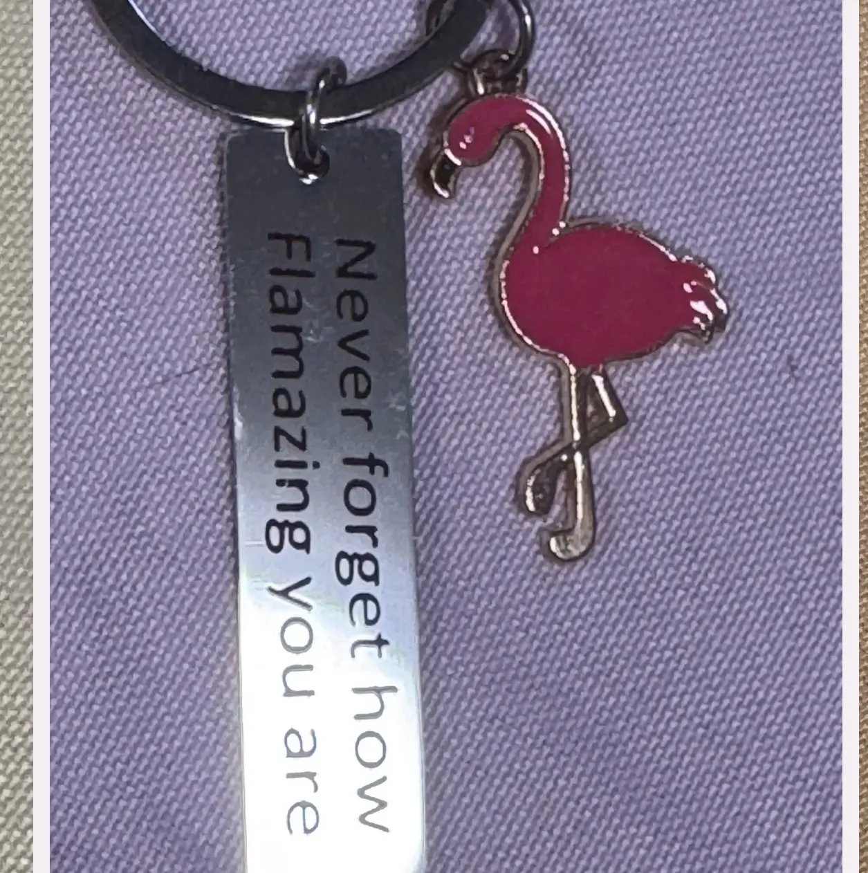 Flamingo keychain