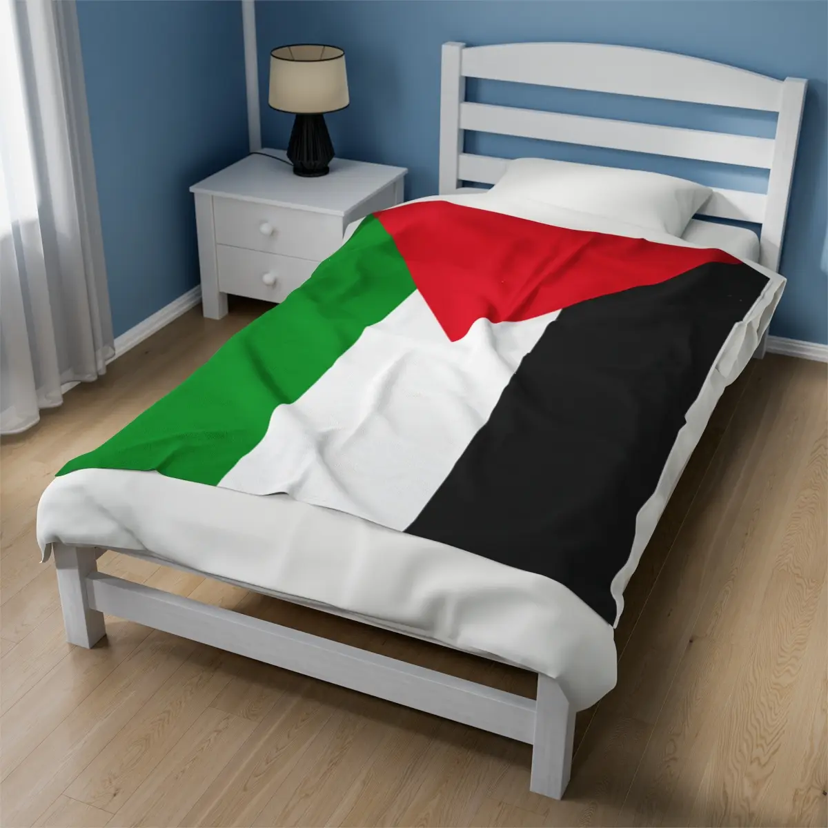 Free Palestine Flag Velveteen Plush Blanket