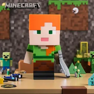 1PC Officially Licensed Minecraft Alex Coin Bank Creative Durable Savings Jar Cute Pixel Jungle Temple Treasure Gift Perfect Holiday Present