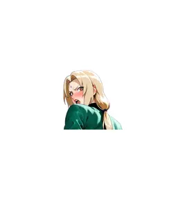 tsunade  sticker, cute sticker, laptop-car sticker, full body