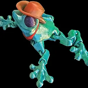 3D printed Cinderwing3d Flexi Cowboy Frog