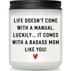 Funny  Day Gifts from Daughter Son ,  Day  Basket,  Birthday  for Mom, Mother in Law Mama Bonus Mom Gifts, Self Care Relaxation Candle for Women Who Have Everything