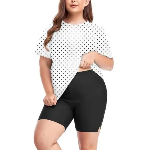 Set (Shirt & Shorts), Polka Dot