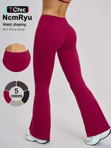 Women's Sporty Long Pants with Wide Waistband, 3D Fit, High Stretch, Breathable Fabric, Invisible Seam Design, Ideal for Daily Wear, High Waisted Leggings, High Waisted Sportswear