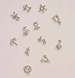 Zodiac sign dangle charms 24 piece