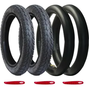 2 Pack 14x2.125 Anti-Slip Folding Electric Bike Tire with Inner Tubes and Tire Levers