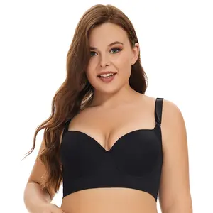 Plus Size Women's Bra Comfortable Slimming Anti-Sagging Supportive Underwear for Everyday Wear