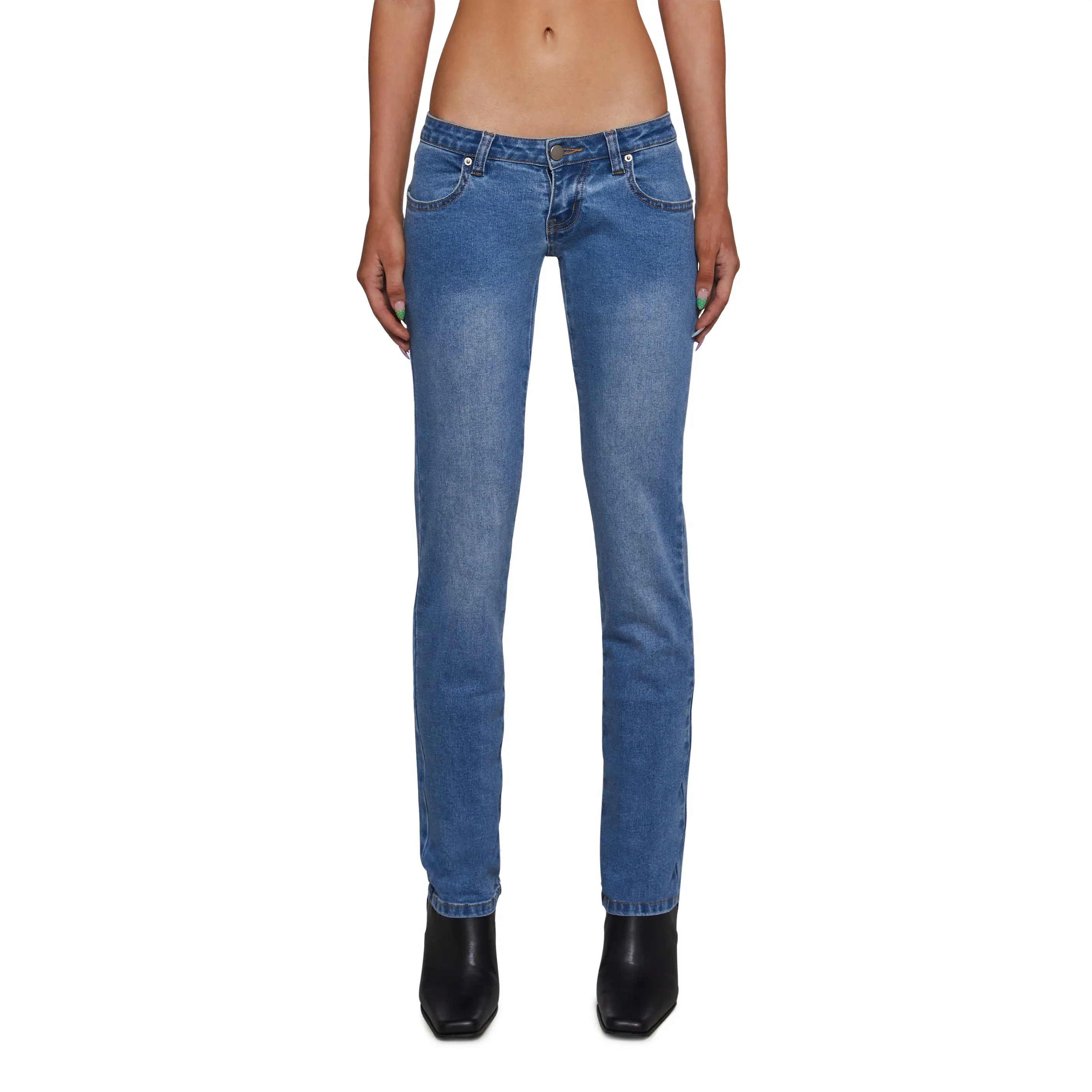 Talia Low Rise Jeans - Light Blue