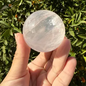173g Star Rose Quartz Sphere High Quality Rose Quartz Crystal Sphere with Asterism Gemmy Rose Quartz,Gemstone Ball,A33