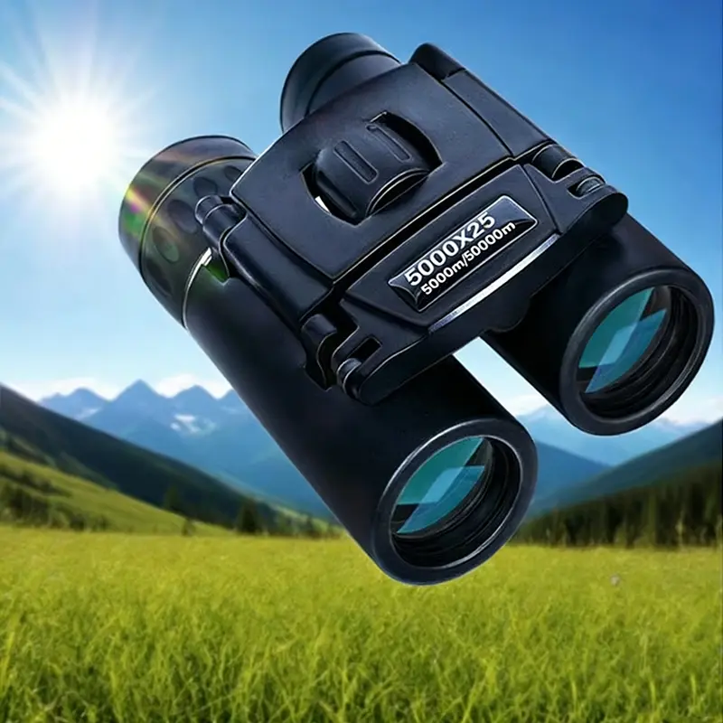 5000x25 Zoom HD Telescope, Professional Powerful Binoculars, Long-Range Portable Monocular Optical Telescope for Camping, Travel, Wilderness Exploration, and Hunting Tracking