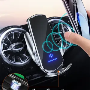 360° Rotation Car Wireless Charger Automatic Clamping Infrared Induction Fast Charging Phone Stand Car Mount Phone Holder for iPhone 16 15 14 13 Samsung Galaxy S24
