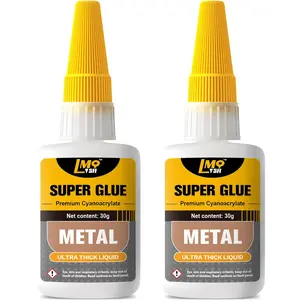 Metal Super Glue Liquid, Clear Instant Cyanoacrylate Adhesive for Metal Repair,  Purpose CA Glue for Shoe Ceramic Repair Plastic Leather Glass  Pottery Aquarium Porcelain Fletching