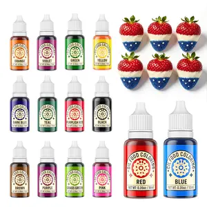 Oil-Based Food Coloring for Chocolate 14x10ml Colors Set Edible Oil Food Dye for Childrens' day&ChocolateCoveredTreats/Strawberries,Baking Cake, Cookie, Icing Fondant Meringues Decorating Christmas , Birthday 35 Fl. Oz Bottles Bake